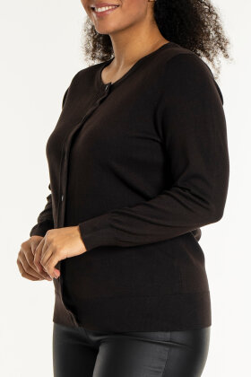 Sandgaard - Helsinki Cardigan - Strik - Mørk Brun Sandgaard - Helsinki Cardigan - Strik - Mørk Brun