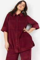 Wasabiconcept - WA-Nadin 2 - Fløjls Skjorte - Mørkerød Wasabiconcept - WA-Nadin 2 - Fløjls Skjorte - Mørkerød