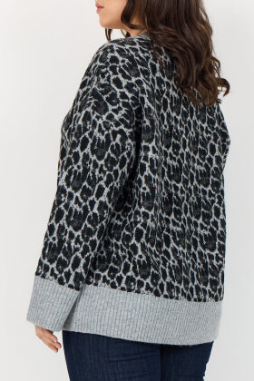 Wasabiconcept - WA-Nimo 2 - Mønstret Pullover Strik - Grå Wasabiconcept - WA-Nimo 2 - Mønstret Pullover Strik - Grå