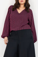Wasabiconcept - WA-Nichole 1 - Stribet Bluse - Mørkerød Wasabiconcept - WA-Nichole 1 - Stribet Bluse - Mørkerød