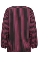 Wasabiconcept - WA-Nichole 1 - Stribet Bluse - Mørkerød Wasabiconcept - WA-Nichole 1 - Stribet Bluse - Mørkerød