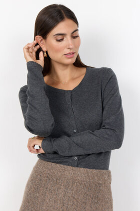 SoyaConcept - SC-Dollie 446 - Viskose Strik Cardigan - Mørkegrå