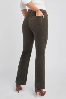 Wonderjeans - Bootcut Jeans - Mid Waist & Wide Leg - Olive Velvet Wonderjeans - Bootcut Jeans - Mid Waist & Wide Leg - Olive Velvet