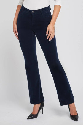 Wonderjeans - Bootcut Jeans - Mid Waist & Wide Leg - Navy Velvet Wonderjeans - Bootcut Jeans - Mid Waist & Wide Leg - Navy Velvet
