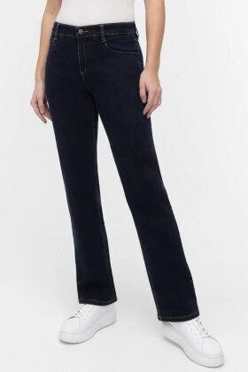 Wonderjeans - Relaxed Straight - High Waist - Blue & Black Wonderjeans - Relaxed Straight - High Waist - Blue & Black
