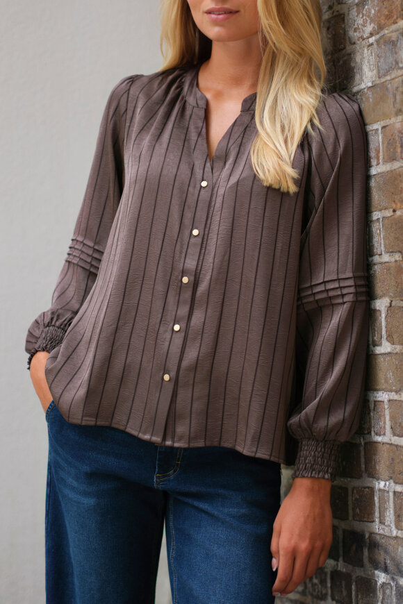 Prepair - Eloise Skjortebluse - Brun