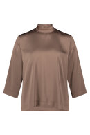 Betty Barclay - Tutleneck Satin Bluse - Taupe Betty Barclay - Tutleneck Satin Bluse - Taupe