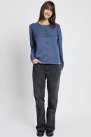 Lind - LiPearl Strikket Cardigan - Støvet blå Lind - LiPearl Strikket Cardigan - Støvet blå