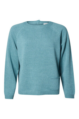 Lind - LiEva - Vamset Raglan Strik - Grøn Lind - LiEva - Vamset Raglan Strik - Grøn