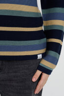 Lind - LiFaya Blokstribet Strik - Navy