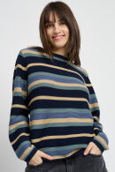 Lind - LiFaya Blokstribet Strik - Navy