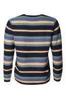 Lind - LiFaya Blokstribet Strik - Navy