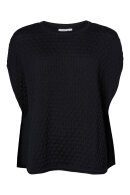 Lind - LiMargit Poncho Strik - Mørkeblå