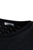 Lind - LiMargit Poncho Strik - Mørkeblå