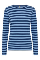 SoyaConcept - SC-Iridi 1- Let Ribstrik Bluse - Blå