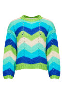 Lind - Lene Beier - Vind i Håret - Strikbluse - Blå Lind - Lene Beier - Vind i Håret - Strikbluse - Blå