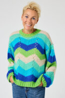 Lind - Lene Beier - Vind i Håret - Strikbluse - Blå Lind - Lene Beier - Vind i Håret - Strikbluse - Blå
