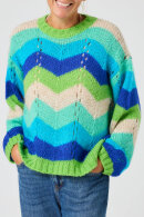 Lind - Lene Beier - Vind i Håret - Strikbluse - Blå Lind - Lene Beier - Vind i Håret - Strikbluse - Blå