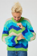 Lind - Lene Beier - Vind i Håret - Strikbluse - Blå Lind - Lene Beier - Vind i Håret - Strikbluse - Blå