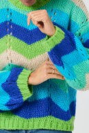 Lind - Lene Beier - Vind i Håret - Strikbluse - Blå Lind - Lene Beier - Vind i Håret - Strikbluse - Blå