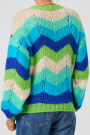 Lind - Lene Beier - Vind i Håret - Strikbluse - Blå Lind - Lene Beier - Vind i Håret - Strikbluse - Blå