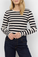 SoyaConcept - SC-Iridi 1- Let Ribstrik Bluse - Sort