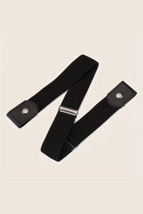 Bransholm - Spændefrit Elastisk Bælte - 30 mm - Sort Bransholm - Spændefrit Elastisk Bælte - 30 mm - Sort