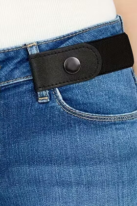 Bransholm - Spændefrit Elastisk Bælte - 30 mm - Navyblå