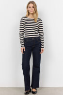SoyaConcept - SC-Iridi 1- Let Ribstrik Bluse - Sort