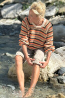 Lind - Lene Beier - Solstrejf - Strikbluse - Sand Lind - Lene Beier - Solstrejf - Strikbluse - Sand