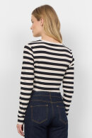 SoyaConcept - SC-Iridi 1- Let Ribstrik Bluse - Sort