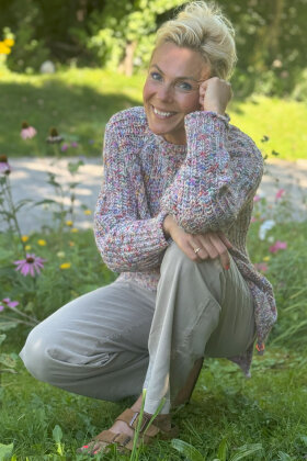 Lind - Lene Beier - Sommerhus - Strikbluse - Multicolor