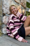 Lind - Lene Beier - Fyraften - Strikbluse - Rosa Lind - Lene Beier - Fyraften - Strikbluse - Rosa