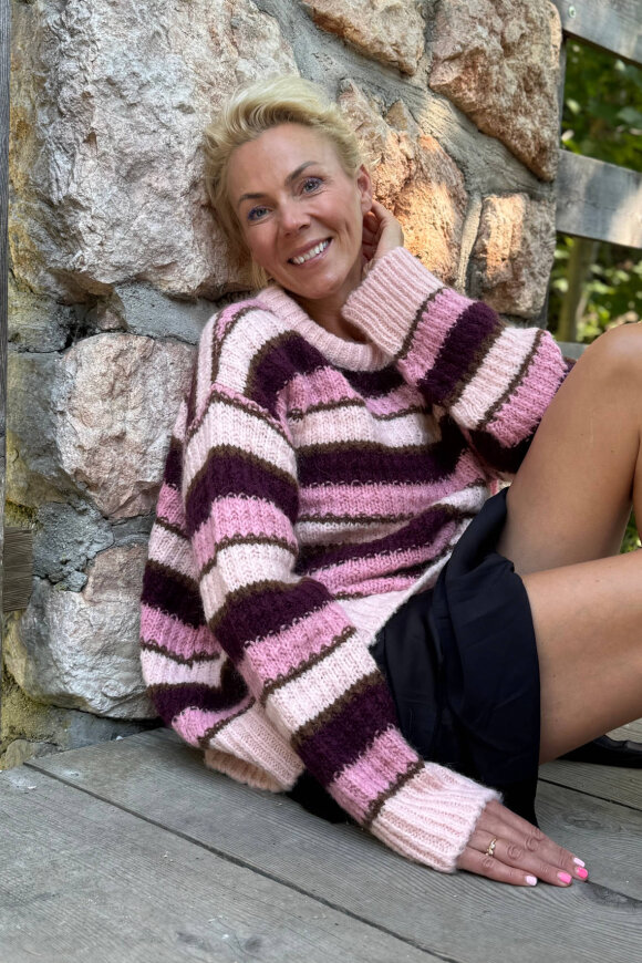 Lind - Lene Beier - Fyraften - Strikbluse - Rosa Lind - Lene Beier - Fyraften - Strikbluse - Rosa