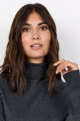 SoyaConcept - SC-Dollie 145 - Rullekrave Pullover - Mørkegrå