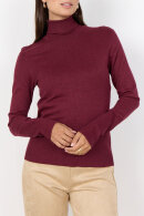 SoyaConcept - SC-Dollie 145 - Rullekrave Pullover - Mørkerød SoyaConcept - SC-Dollie 145 - Rullekrave Pullover - Mørkerød