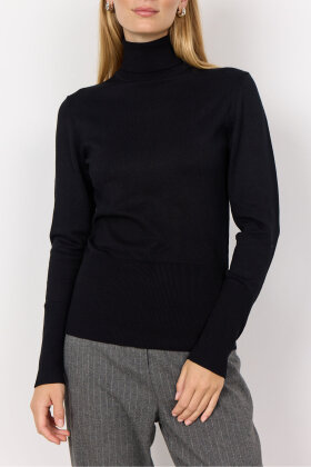 SoyaConcept - SC-Dollie 145 - Rullekrave Pullover - Black SoyaConcept - SC-Dollie 145 - Rullekrave Pullover - Black