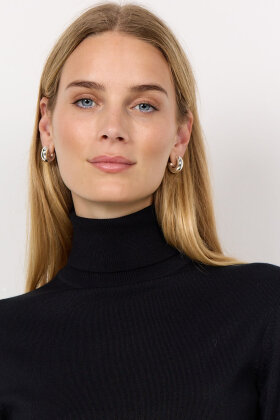 SoyaConcept - SC-Dollie 145 - Rullekrave Pullover - Black SoyaConcept - SC-Dollie 145 - Rullekrave Pullover - Black