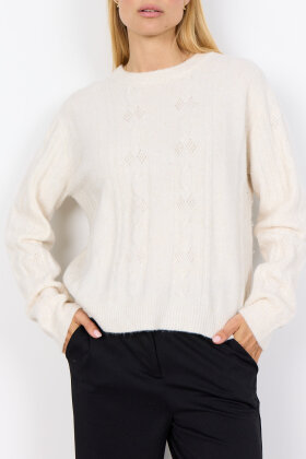 SoyaConcept - SC-Viki 1 - Pullover Finstrik - Cream SoyaConcept - SC-Viki 1 - Pullover Finstrik - Cream