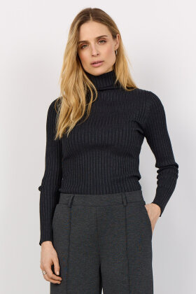 SoyaConcept - SC-Dollie 483 - Ribstrikket pullover - Mørkegrå