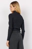 SoyaConcept - SC-Dollie 483 - Ribstrikket pullover - Mørkegrå SoyaConcept - SC-Dollie 483 - Ribstrikket pullover - Mørkegrå