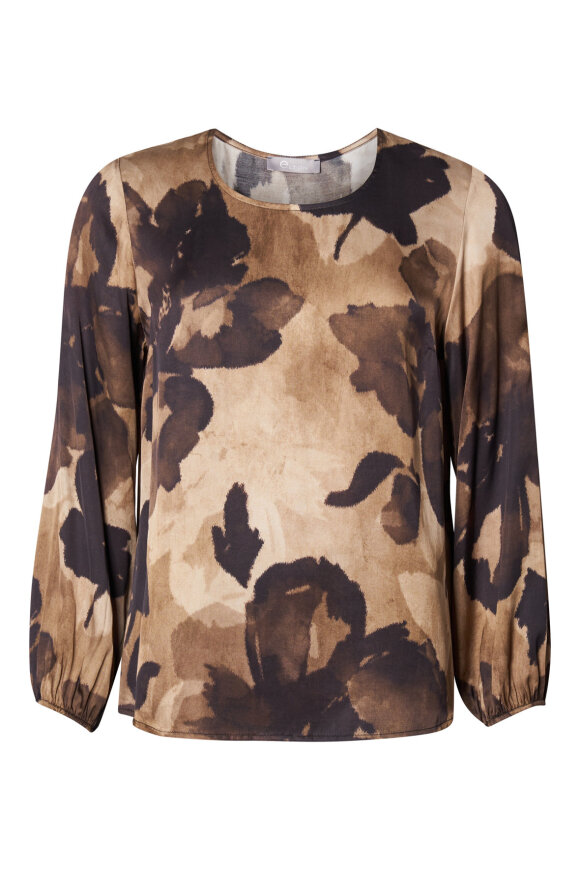Elton - ETKarina Bluse - Brun Elton - ETKarina Bluse - Brun