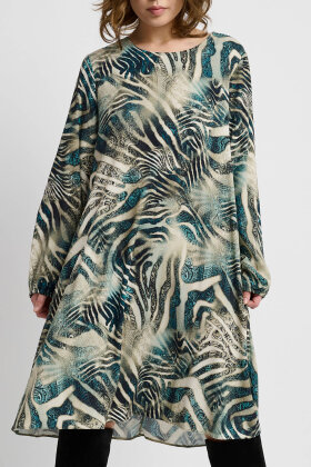 Elton - ETPatricia PrintKjole - Grå Elton - ETPatricia PrintKjole - Grå