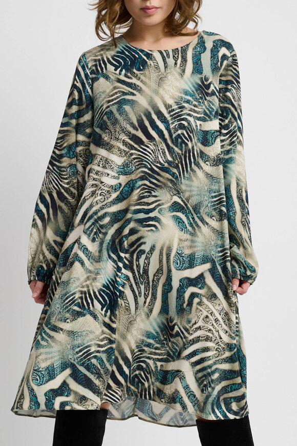 Elton - ETPatricia PrintKjole - Grå Elton - ETPatricia PrintKjole - Grå