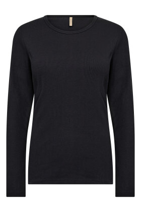 SoyaConcept - SC-Mignon 14 - Let Ribstrik Bluse - Sort