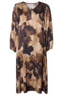 Elton - ETKarla Smuk Printkjole - Brun Elton - ETKarla Smuk Printkjole - Brun