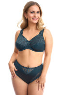 Plaisir - Beate Bra Plain - 3 Parts Full Cup - Bøjle Bh - Mørkegrøn