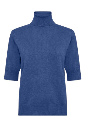 SoyaConcept - SC-Dollie 740 - Kortærmet Højhalset Strik - Kobolt