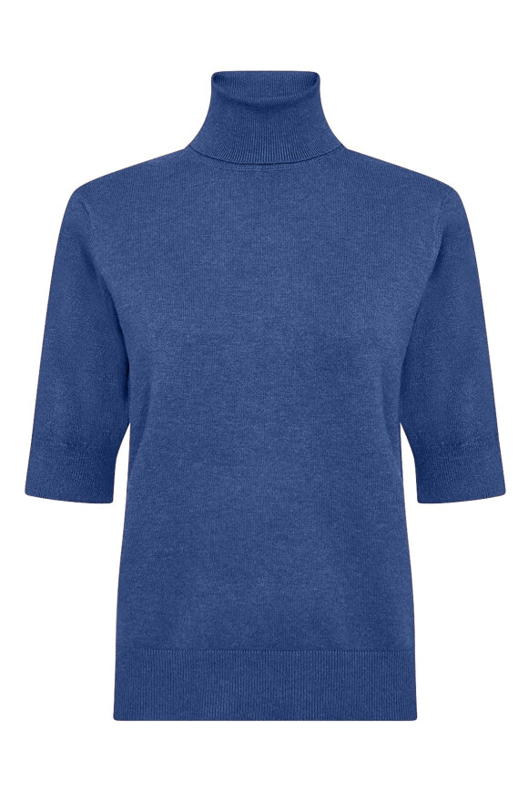SoyaConcept - SC-Dollie 740 - Kortærmet Højhalset Strik - Kobolt