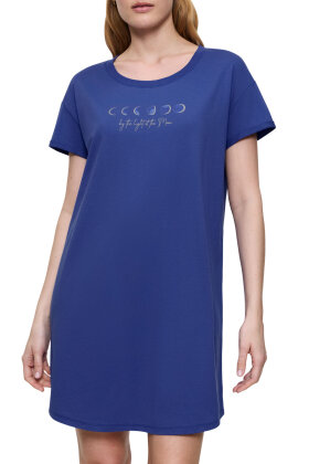 Triumph - Nightdress NDK - Natkjole Bomuld - Blå